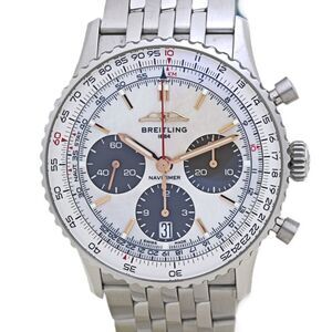 BREITLING Navitimer B01 Chronograph 41 AB0139211A1A1 AB0139 White Shell Men's...